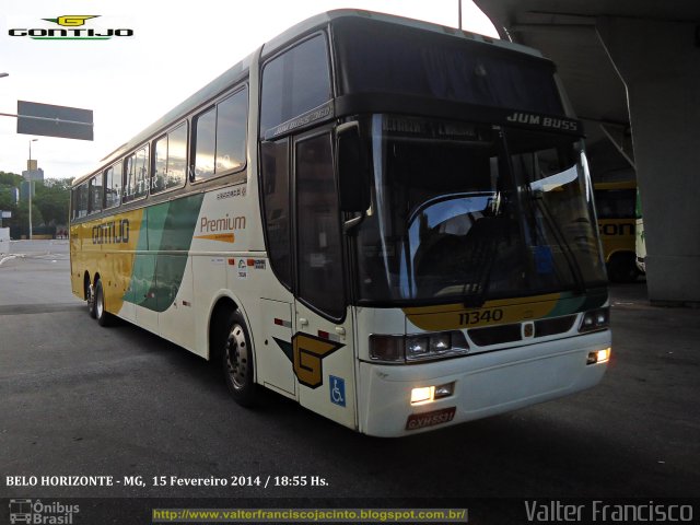 Empresa Gontijo de Transportes 11340 na cidade de Belo Horizonte, Minas Gerais, Brasil, por Valter Francisco. Número da foto: #2416627.
