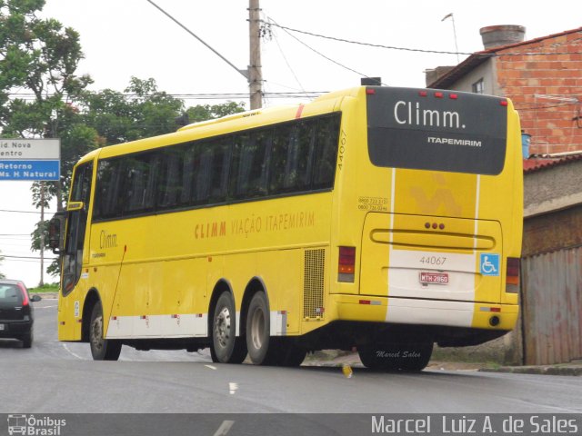 Viação Itapemirim 44067 na cidade de Belo Horizonte, Minas Gerais, Brasil, por Marcel  Sales. ID da foto: 2416859.