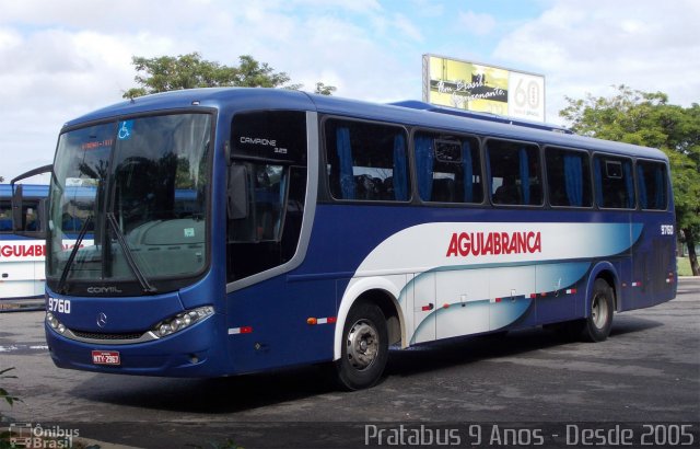 Viação Águia Branca 9760 na cidade de Vitória, Espírito Santo, Brasil, por Cristiano Soares da Silva. Número da foto: #2416359.