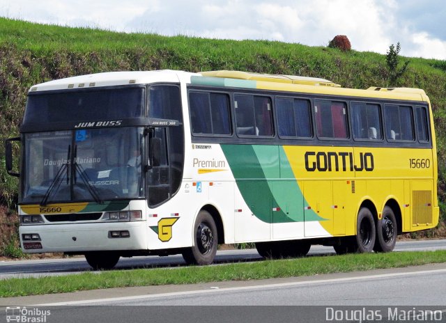 Empresa Gontijo de Transportes 15660 na cidade de Três Corações, Minas Gerais, Brasil, por Douglas Mariano. ID da foto: 2417045.