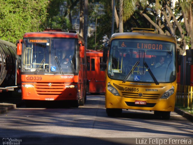 Viação Cidade Sorriso GN605 na cidade de Curitiba, Paraná, Brasil, por Luiz Felipe Ferreira. ID da foto: 2418533.