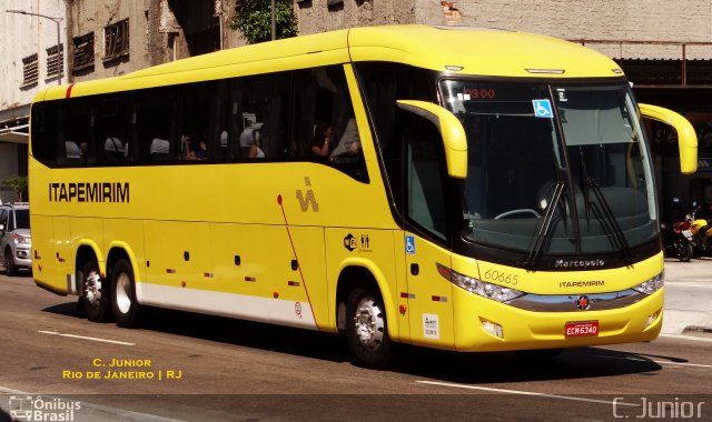 Viação Itapemirim 60665 na cidade de Rio de Janeiro, Rio de Janeiro, Brasil, por Clovis Junior. Número da foto: #2418568.