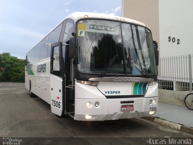 Vesper Transportes 7506 na cidade de Sumaré, São Paulo, Brasil, por Lucas Miranda. Número da foto: #2419840.