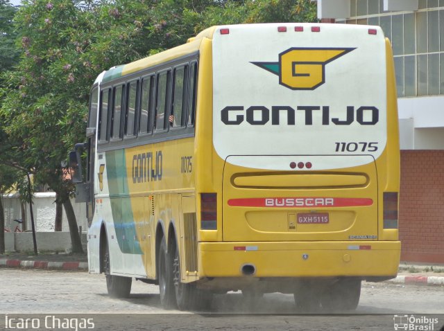 Empresa Gontijo de Transportes 11075 na cidade de Vitória da Conquista, Bahia, Brasil, por Ícaro Chagas. ID da foto: 2419103.