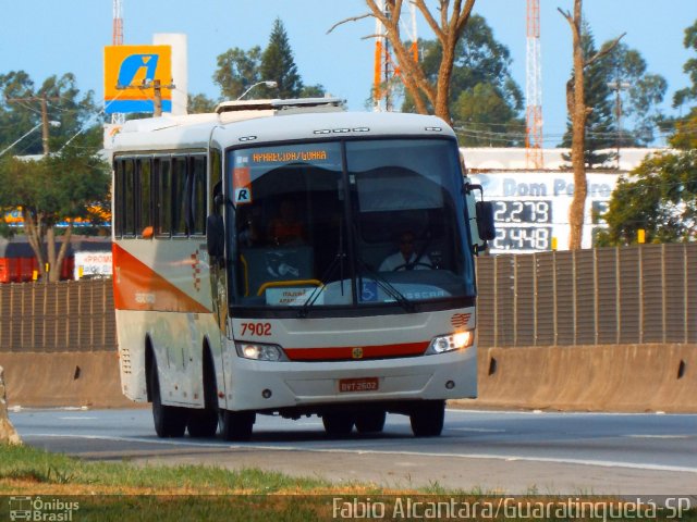 Empresa de Ônibus Pássaro Marron 7902 na cidade de Guaratinguetá, São Paulo, Brasil, por Fabio Alcantara. Número da foto: #2420410.