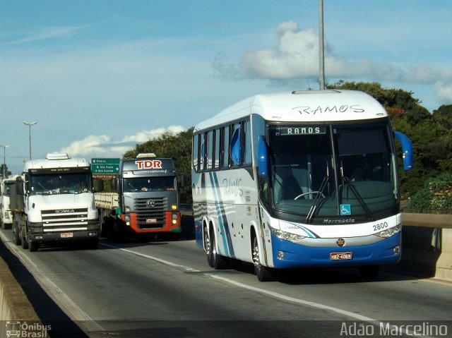 Ramos Turismo 2800 na cidade de Belo Horizonte, Minas Gerais, Brasil, por Adão Raimundo Marcelino. ID da foto: 2421758.