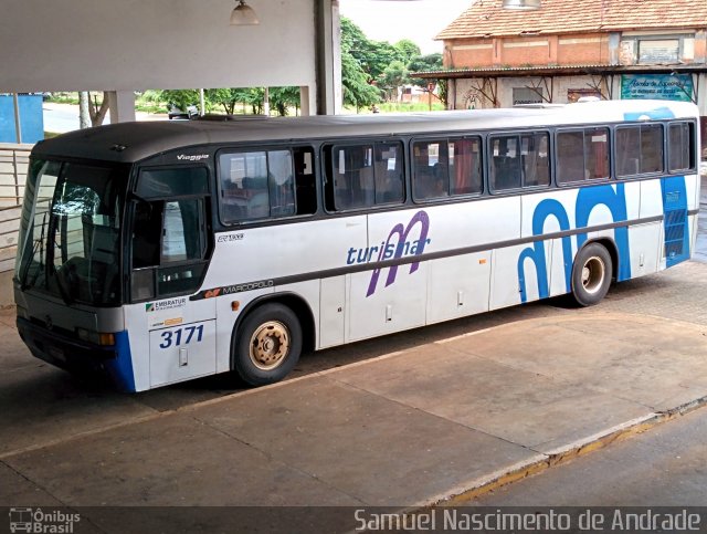 Turismar Transporte e Turismo 3171 na cidade de Paraguaçu Paulista, São Paulo, Brasil, por Samuel Nascimento de Andrade. Número da foto: #2421950.