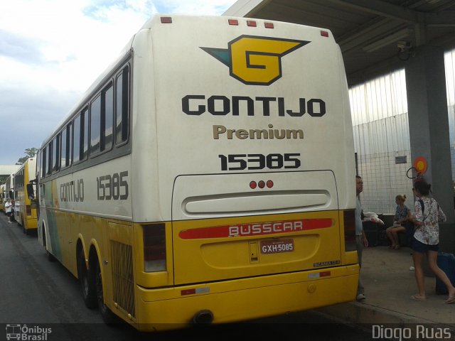 Empresa Gontijo de Transportes 15385 na cidade de Belo Horizonte, Minas Gerais, Brasil, por Diogo Ruas. ID da foto: 2421161.