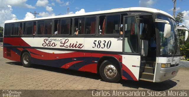 Expresso São Luiz 5830 na cidade de Piranhas, Goiás, Brasil, por Carlos Alexsandro Sousa Morais. Número da foto: #2420298.