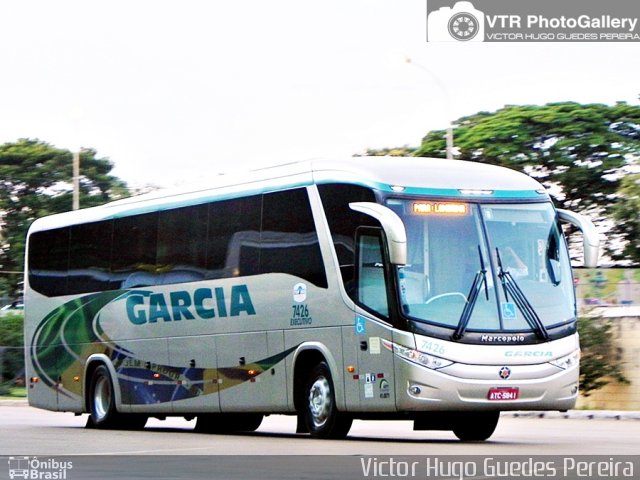 Viação Garcia 7426 na cidade de Maringá, Paraná, Brasil, por Victor Hugo Guedes Pereira. Número da foto: #2420161.