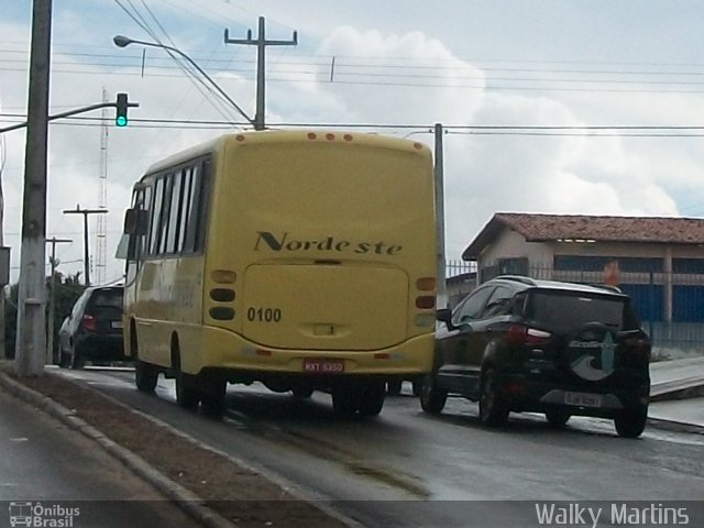 Viação Nordeste 0100 na cidade de Natal, Rio Grande do Norte, Brasil, por Walky Martins Nascimento. Número da foto: #2421621.