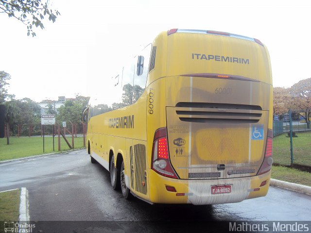 Viação Itapemirim 60001 na cidade de Vitória, Espírito Santo, Brasil, por Matheus Mendes. Número da foto: #2420514.