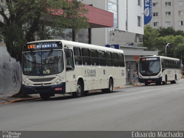 Visate - Viação Santa Tereza 599 na cidade de Caxias do Sul, Rio Grande do Sul, Brasil, por Eduardo Machado. ID da foto: 2420215.