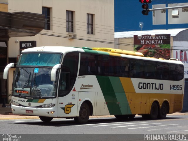 Empresa Gontijo de Transportes 14995 na cidade de Presidente Prudente, São Paulo, Brasil, por Alexandre Rodrigo. Número da foto: #2422661.