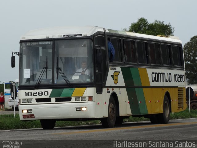 Empresa Gontijo de Transportes 10280 na cidade de Vitória da Conquista, Bahia, Brasil, por Harllesson Santana Santos. ID da foto: 2422972.