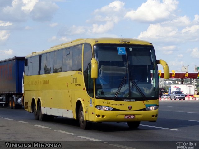 Viação Itapemirim 8615 na cidade de Jacareí, São Paulo, Brasil, por Vinicius Miranda. ID da foto: 2422710.