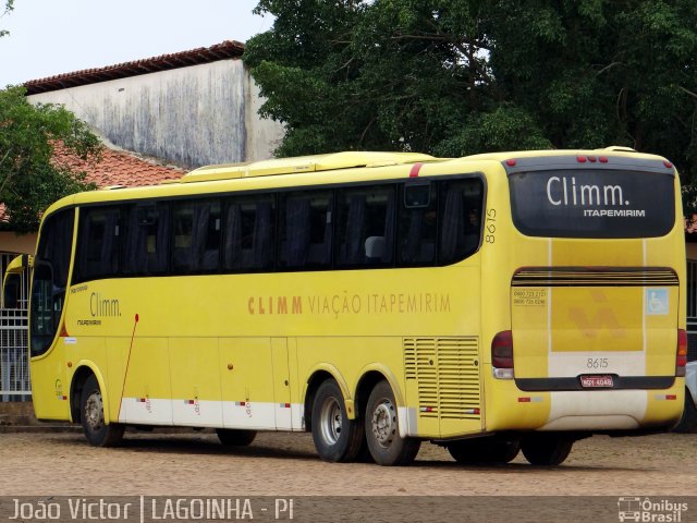 Viação Itapemirim 8615 na cidade de Lagoinha do Piauí, Piauí, Brasil, por João Victor. Número da foto: #2422475.