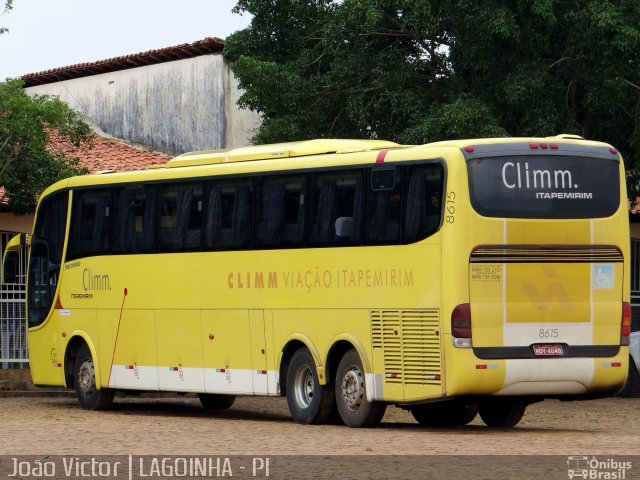 Viação Itapemirim 8615 na cidade de Lagoinha do Piauí, Piauí, Brasil, por João Victor. ID da foto: 2422475.