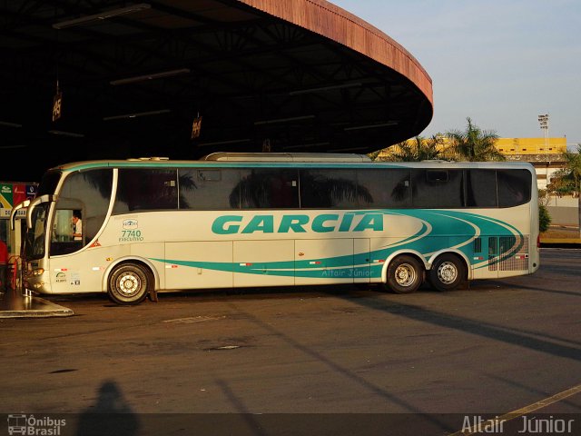 Viação Garcia 7740 na cidade de Londrina, Paraná, Brasil, por Altair Júnior. ID da foto: 2422322.