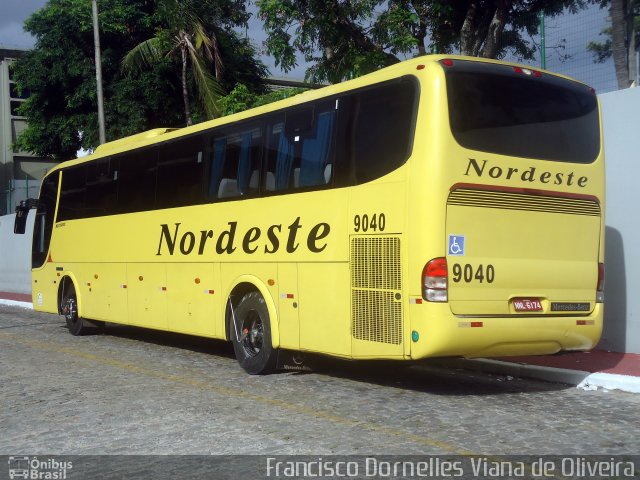Viação Nordeste 9040 na cidade de Fortaleza, Ceará, Brasil, por Francisco Dornelles Viana de Oliveira. Número da foto: #2425557.