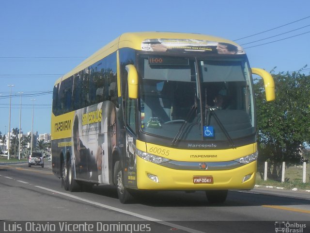 Viação Itapemirim 60055 na cidade de Campos dos Goytacazes, Rio de Janeiro, Brasil, por Luis Otávio Vicente Domingues. ID da foto: 2425299.