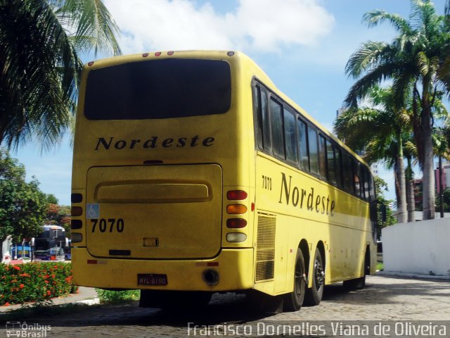 Viação Nordeste 7070 na cidade de Fortaleza, Ceará, Brasil, por Francisco Dornelles Viana de Oliveira. ID da foto: 2425567.