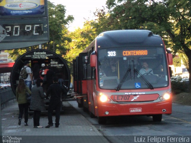 Araucária Transportes Coletivos LE707 na cidade de Curitiba, Paraná, Brasil, por Luiz Felipe Ferreira. ID da foto: 2424484.