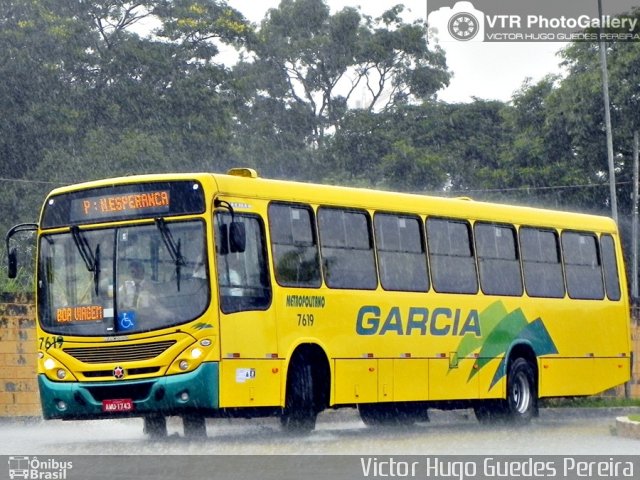Viação Garcia 7619 na cidade de Maringá, Paraná, Brasil, por Victor Hugo Guedes Pereira. Número da foto: #2423933.