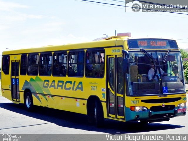 Viação Garcia 7637 na cidade de Apucarana, Paraná, Brasil, por Victor Hugo Guedes Pereira. Número da foto: #2423926.