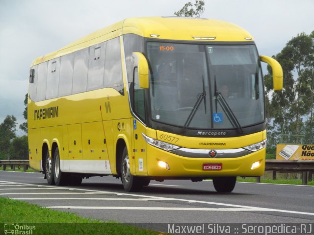 Viação Itapemirim 60577 na cidade de Seropédica, Rio de Janeiro, Brasil, por Maxwel Silva. Número da foto: #2425871.