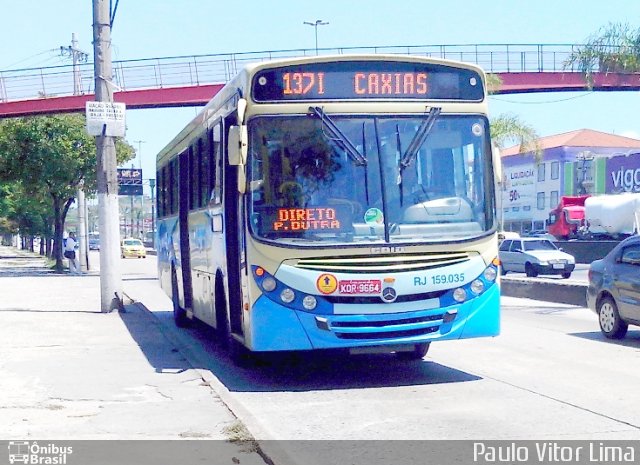Master Transportes Coletivos de Passageiros RJ 159.035 na cidade de Rio de Janeiro, Rio de Janeiro, Brasil, por Paulo Vitor Lima. Número da foto: #2425317.