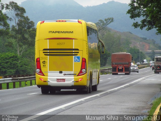 Viação Itapemirim 60577 na cidade de Seropédica, Rio de Janeiro, Brasil, por Maxwel Silva. Número da foto: #2425873.