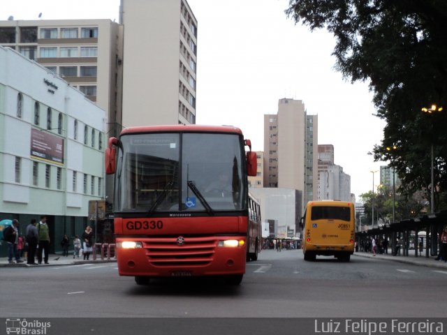 Viação Cidade Sorriso GD330 na cidade de Curitiba, Paraná, Brasil, por Luiz Felipe Ferreira. ID da foto: 2424513.