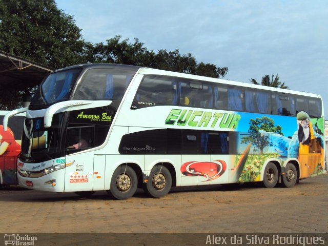 Eucatur - Empresa União Cascavel de Transportes e Turismo 4920 na cidade de Porto Velho, Rondônia, Brasil, por Alex da Silva Rodrigues. ID da foto: 2425751.