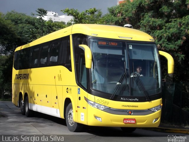 Viação Itapemirim 60589 na cidade de São Paulo, São Paulo, Brasil, por Lucas Sérgio da Silva. ID da foto: 2427062.