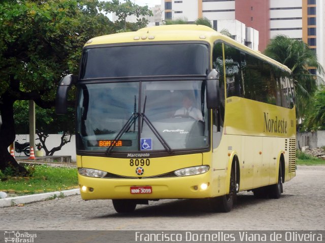 Viação Nordeste 8090 na cidade de Fortaleza, Ceará, Brasil, por Francisco Dornelles Viana de Oliveira. Número da foto: #2427457.