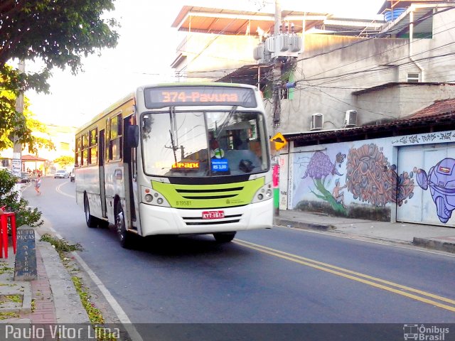 Transportes América B19581 na cidade de Rio de Janeiro, Rio de Janeiro, Brasil, por Paulo Vitor Lima. Número da foto: #2426533.