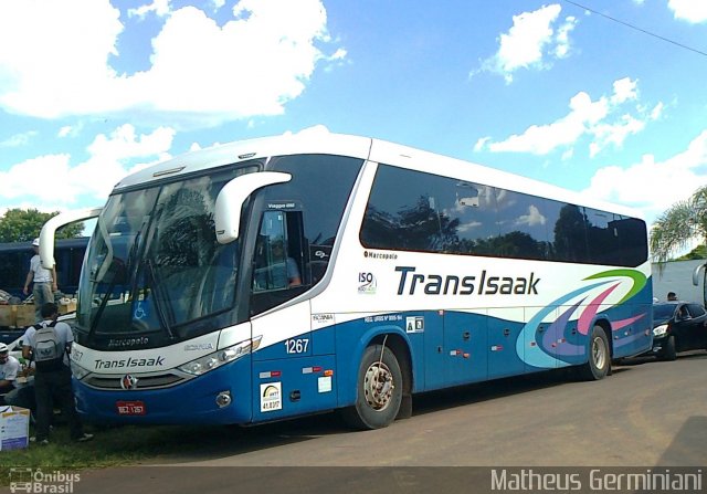 Trans Isaak Turismo 1267 na cidade de Piracicaba, São Paulo, Brasil, por Matheus Germiniani. Número da foto: #2427307.
