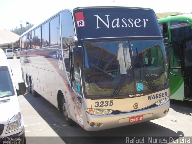 Viação Nasser 3235 na cidade de Aparecida, São Paulo, Brasil, por Rafael Nunes Pereira. Número da foto: #2427383.