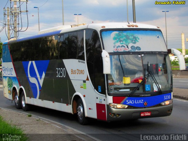 Viação São Luiz 3230 na cidade de São Paulo, São Paulo, Brasil, por Leonardo Fidelli. Número da foto: #2427288.