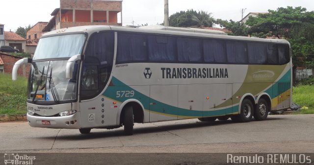 Transbrasiliana Transportes e Turismo 5729 na cidade de São Luís, Maranhão, Brasil, por Romulo de Oliveira Clementino. ID da foto: 2429172.