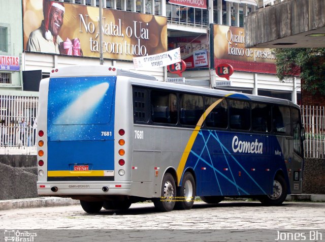 Viação Cometa 7681 na cidade de Belo Horizonte, Minas Gerais, Brasil, por Jones Bh. Número da foto: #2429507.