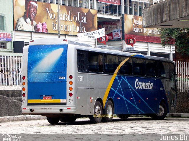 Viação Cometa 7681 na cidade de Belo Horizonte, Minas Gerais, Brasil, por Jones Bh. ID da foto: 2429507.