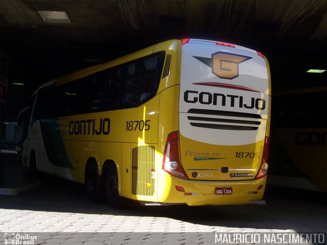 Empresa Gontijo de Transportes 18705 - Rodoviária de BH na cidade de Belo Horizonte, Minas Gerais, Brasil, por Maurício Nascimento. ID da foto: 2428122.