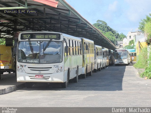 Transportes Urbanos São Miguel de Ilhéus 728 na cidade de Ilhéus, Bahia, Brasil, por Daniel  Machado. ID da foto: 2394501.