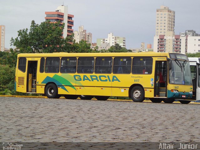 Viação Garcia 6417 na cidade de Londrina, Paraná, Brasil, por Altair Júnior. Número da foto: #2394143.