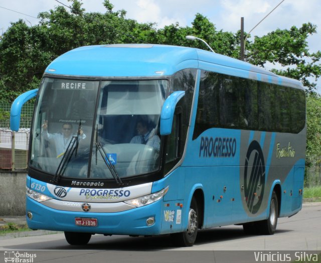 Auto Viação Progresso 6130 na cidade de Recife, Pernambuco, Brasil, por Vinicius Silva. ID da foto: 2395392.