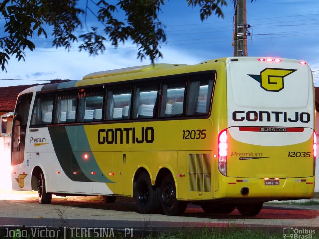 Empresa Gontijo de Transportes 12035 na cidade de Teresina, Piauí, Brasil, por João Victor. ID da foto: 2395027.