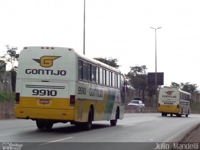 Empresa Gontijo de Transportes 9910 na cidade de Belo Horizonte, Minas Gerais, Brasil, por Júlio  Mandelli. ID da foto: 2395148.