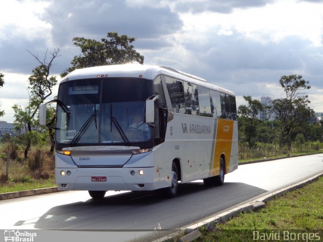 Viação Araguarina 10601 na cidade de Brasília, Distrito Federal, Brasil, por David Borges. ID da foto: 2431261.